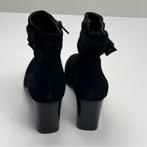 Kate‎ Spade Madelaine Womens Size 6B 6 Black Leather Suede Heeled Bootie Strap thumbnail 13