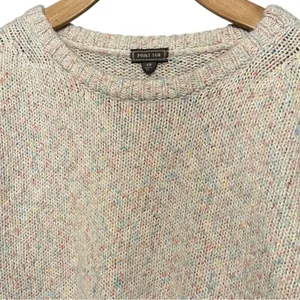 Point Sur Women’s Size XS Cream Multi Speckle Confetti Crewneck Sweater thumbnail 2