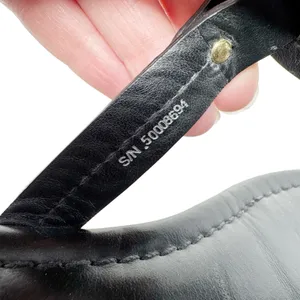 Tory Burch Miller Sandal Black Leather Logo Medallion Thong Flat Size 9.5 thumbnail 10