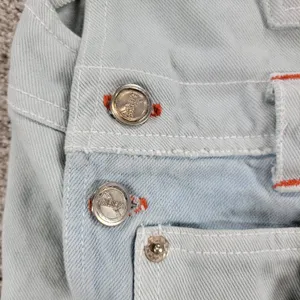 No Excuses Womens Overalls Cut Off Shorts S Blue Light‎ Wash Denim thumbnail 9