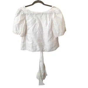 CLUB MONACO‎ Ahlam Silk Tie Back Blouse Sz XS thumbnail 4