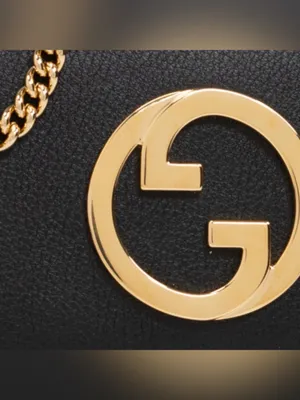 GUCCI Blondie GG logo leather wallet on chain crossbody bag WOC thumbnail 4