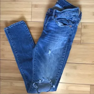 American Eagle Classic Blue Skinny Jeans with Stretch Fit thumbnail 12