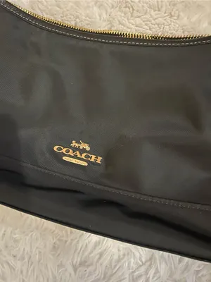Coach Black Nylon Shoulder Bag CA205 crossbody purse adjustable strap thumbnail 8