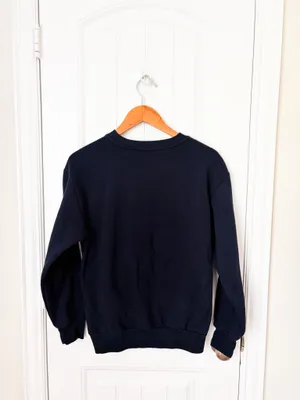 Disney Navy Winnie the Pooh Holiday Sweatshirt Light Up Christmas Tree Size XS thumbnail 2