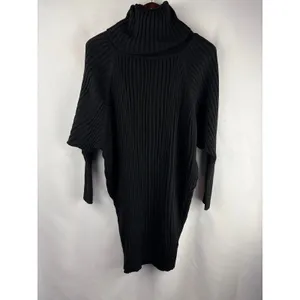 Women’s Elegant Unique Glamor Fashion XL Black Turtleneck thumbnail 3