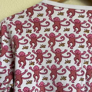 Roller Rabbit Women's Henley Monkey Print Pajama Top thumbnail 7