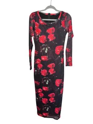 Dressed in lala Tell Me You Love Me Mesh Dress, S thumbnail 4