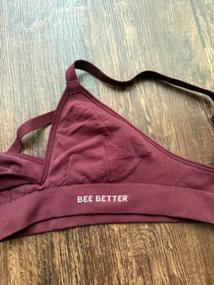 Bomba’s Women’s Burgundy Red Seamless Triangle Bralette - Size XS/S thumbnail 4