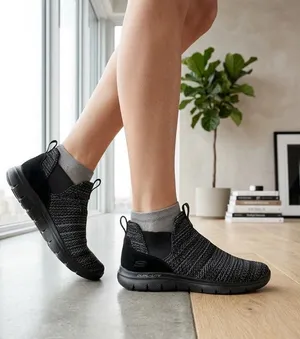 Skechers Shoes Womens 8.5 Running Slip On Dual Lite Comfort 12894 Black Fabric thumbnail 1