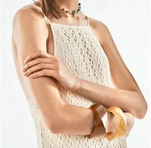 ZARA NWT BLOGGERS FAVORITE super BOHO ECRU BEIGE CROCHETED HALTER Maxi DRESS L thumbnail 9