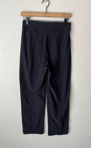 Lululemon Urban Strides Super High Rise Ribbed Casual Pants Black Size 6 thumbnail 3