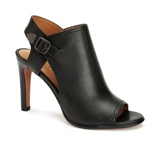 Coach Black Leather High Heel Sandal “Iona” size 10 thumbnail 1