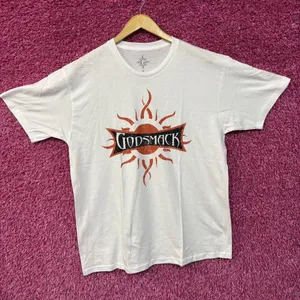 Godsmack Sun logo White T-Shirt XL thumbnail 3