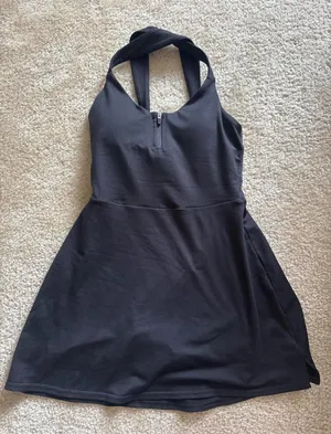 Alo yoga black tennis dress thumbnail 3