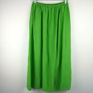 Stockholm‎ Atelier X Other Stories Women Green A-Line Midi Skirt Size 4 thumbnail 4