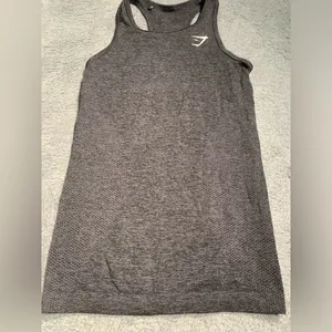 Gymshark Gray Racerback Tank Top thumbnail 2