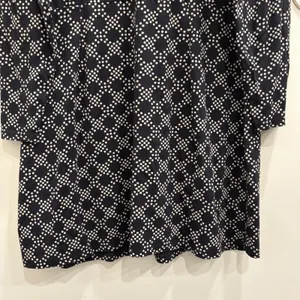 Boden Black Cream Geometric Dot‎ Long Sleeve Modal Cotton Jersey Shift Dress 16 thumbnail 7