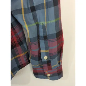 Polo By Ralph Lauren Blue & Red Plaid Button Up Shirt‎ Womens XL Preppy Prairie thumbnail 3