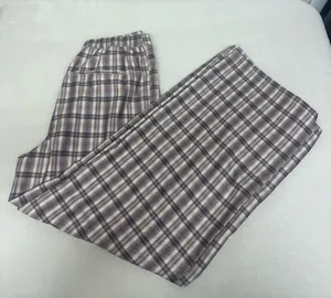 No Boundaries Mauve Plaid Wide-Leg Pants These run big I’m a M/L and they fit me thumbnail 1