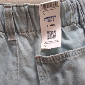 Denizen From Levi's Loose A Line Jean Shorts In Tropical Tide Size 8 thumbnail 4