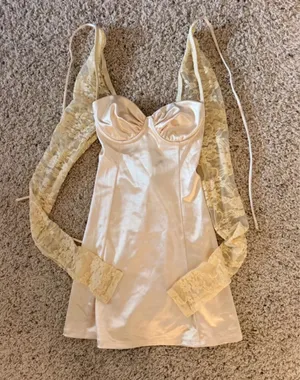Lucy in the Sky Champagne Mini Dress thumbnail 1