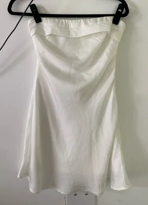 Princess Polly Strapless Mini Dress White thumbnail 1