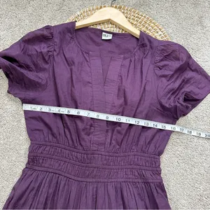 Bila77 Women’s Kelsey Maxi Dress Sleeveless Smocked Tiered V-Neck in Purple S thumbnail 14