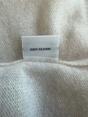 Belle France 100% Cashmere Turtleneck Sweater Cream Ivory Size Medium 2-Ply thumbnail 6