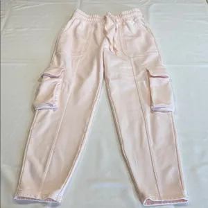 Fabletics Light Pink Cargo Pants Size Small EUC thumbnail 2