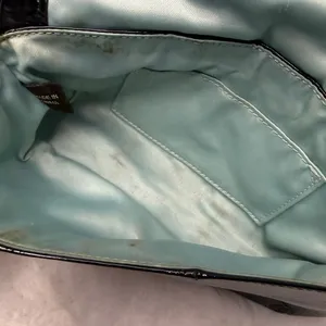 COACH Patent Leather Black Mini Purse Wristlet thumbnail 5