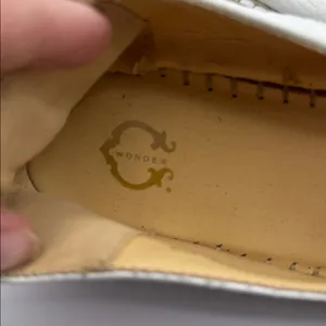 C. Wonder Margot White Embossed Leather Espadrille Flats Slip On Size 9 thumbnail 5