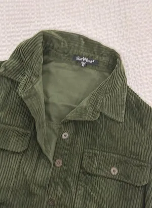 Velvet Heart Army Green Corduroy Jacket thumbnail 10
