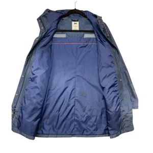 Helly Hansen Womens Navy Blue Polka Dot Hooded‎ Rain Jacket Coat Sz Medium thumbnail 5
