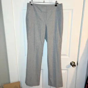 Ann Taylor Factory Lined Wool Blend Gray Trousers Full Length 4 Curvy thumbnail 6