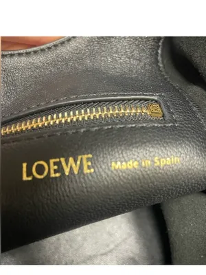 Loewe Small Squeeze bag in mellow nappa black lambskin thumbnail 9