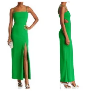AQUA Cutout Crepe Gown‎ Size 0 thumbnail 2