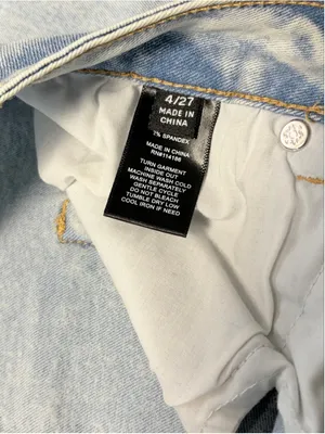 Women's Frye Straight Leg Jeans Size 4 Light Blue thumbnail 6