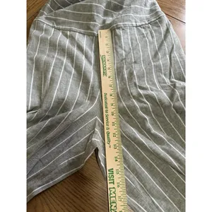 Beach‎ Lunch Lounge Jumper Size Medium Gray & White Striped Linen Blend NWT thumbnail 12
