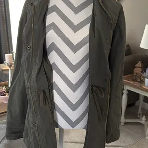 Ava & Viv army green distressed jacket thumbnail 5