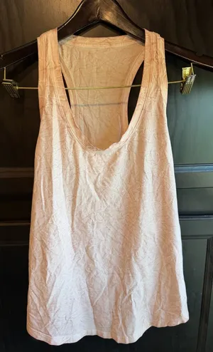 lululemon Love Tank *Pleated Peach Pima Cotton Racerback Tank Size 8 thumbnail 1