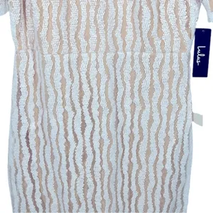 Lulus Smile A Minute White Embroidered Mini Dress NWT Medium thumbnail 6