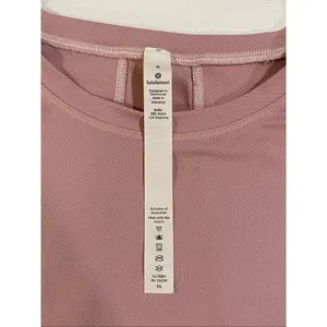 Lululemon Swiftly Tech Cropped Long Sleeve Top Pink Size 4 thumbnail 3