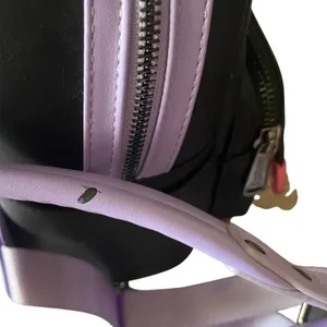 Loungefly Sanrio Kuromi Cosplay Mini Backpack Black Purple Skull‎ 3D Ears Tail thumbnail 7