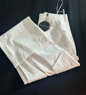 White Fox White Cargo Pants thumbnail 2