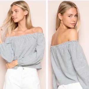 Brandy Melville off the shoulder crop top S‎ thumbnail 2