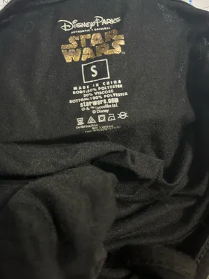 Disney Star Wars black tank top shirt tee sleeveless women’s S preowned thumbnail 2