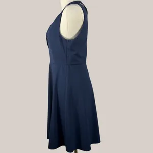 Ya Los Angeles Fit and Flare Navy Blue Dress Size M thumbnail 10