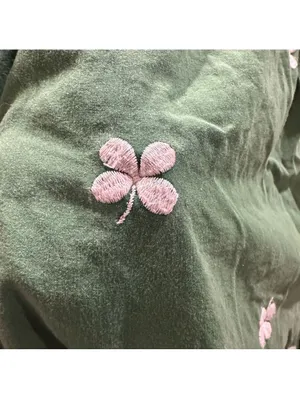 American Eagle Green Floral Embroidered Lounge Pants Size XL thumbnail 4
