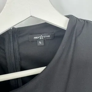Area Stars Jersey Ruched Dress Bodycon Black‎ Large thumbnail 9